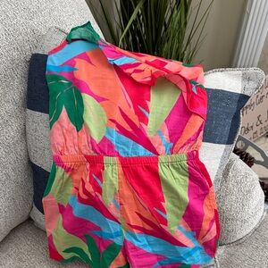 Colorful Tropical Print Vineyard Vines Girl’s Romper
